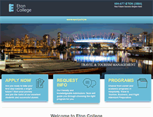 Tablet Screenshot of etoncollege.ca